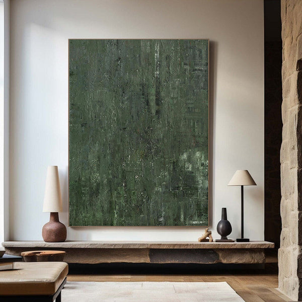 Forest Depths Abstract Painting