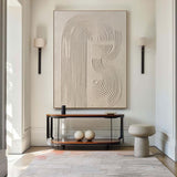 Beige Minimalist Abstract Painting #AVG 00402