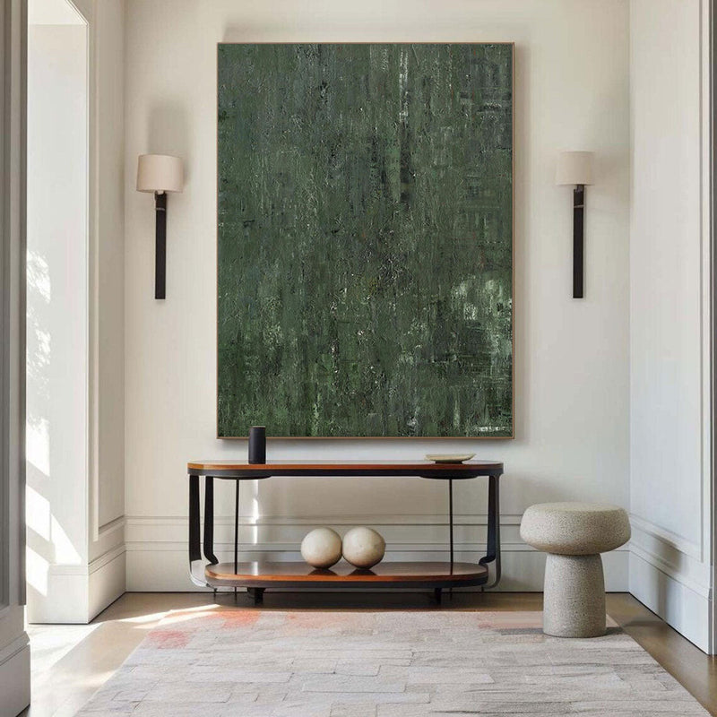 Forest Depths Abstract Painting