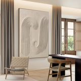 Beige Minimalist Abstract Painting #AVG 00502