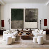 Abstract Tranquility Painting SET OF 2 #AVG 00201