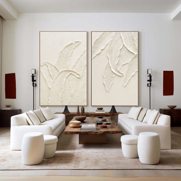 Textured Leaves SET OF 2