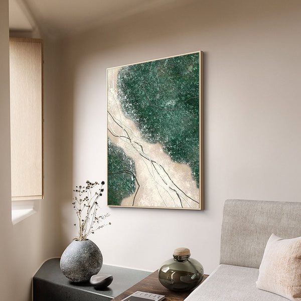 Verdant Veins Abstract Painting