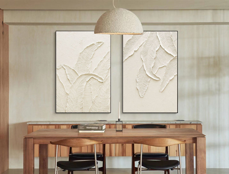 Textured Leaves SET OF 2