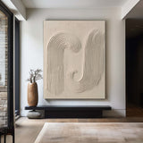 Beige Minimalist Abstract Painting #AVG 00502