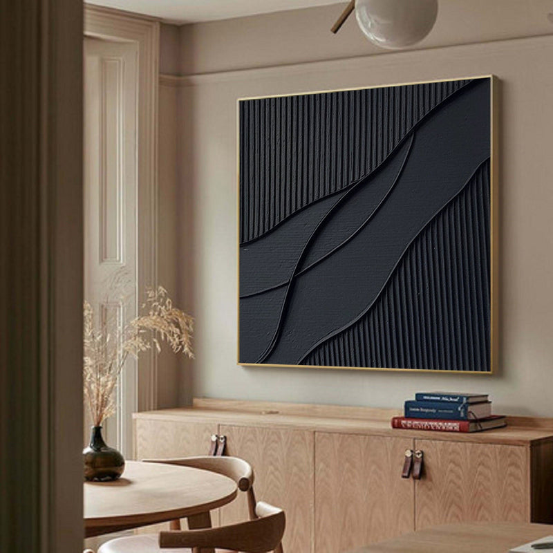 Ripple in Shadow Abstract Painting