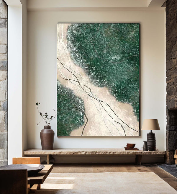 Verdant Veins Abstract Painting