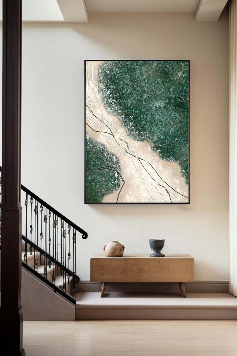 Verdant Veins Abstract Painting
