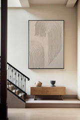 Beige & Brown Abstract Painting #CXA 012
