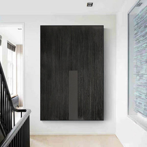 Black Minimalist Abstract Painting #AVG 00803