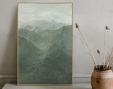 Blue & Green Abstract Painting #AVG 00104