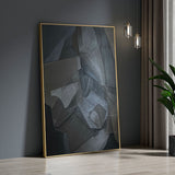 Black & White Abstract Painting #CXA 015