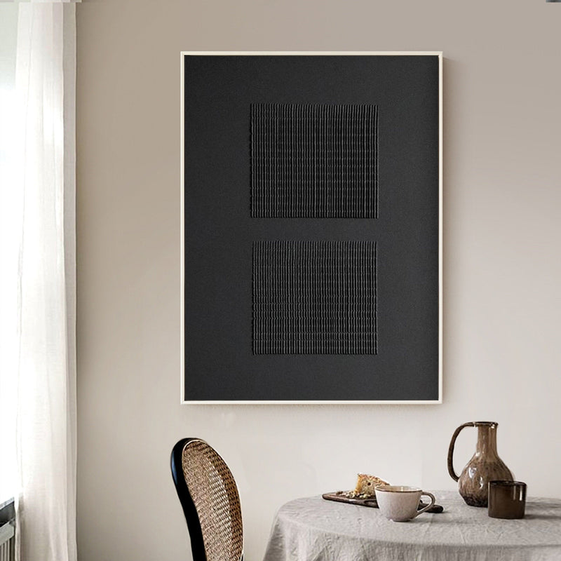 Black Minimalist Abstract Painting #AVG 00603