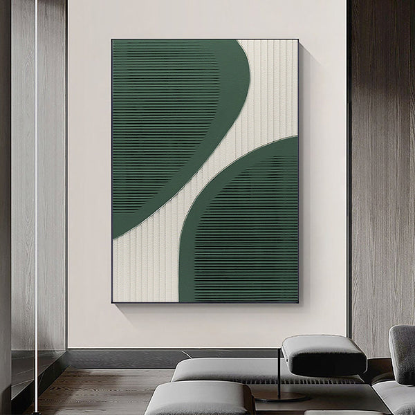 Blue & Green Abstract Painting #CXA 00804