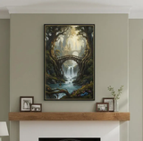 Custom Large Texture Painting on Canvas