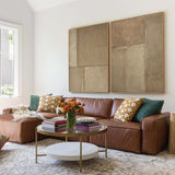 Beige & Brown Abstract Painting SET OF 2 #AVG 00601