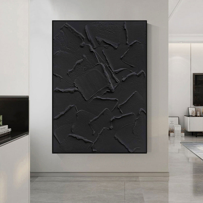 Black Minimalist Abstract Painting #AVG 00102
