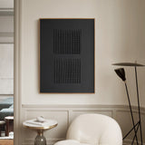 Black Minimalist Abstract Painting #AVG 00603