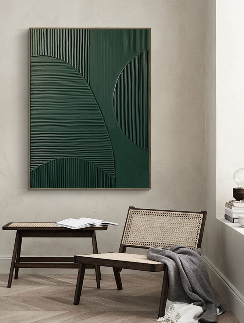 Blue & Green Abstract Painting #CXA 00906
