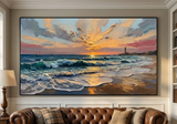 Custom Large Texture Painting on Canvas