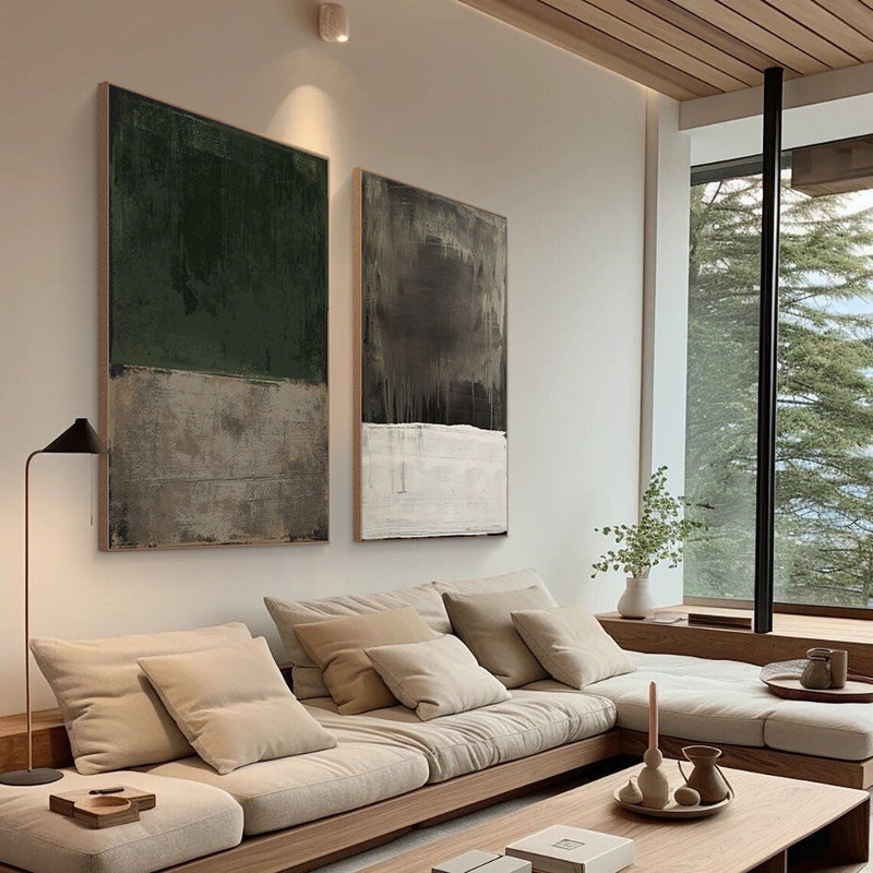 Abstract Tranquility Painting SET OF 2 #AVG 00201
