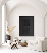 Black Minimalist Abstract Painting #AVG 00603