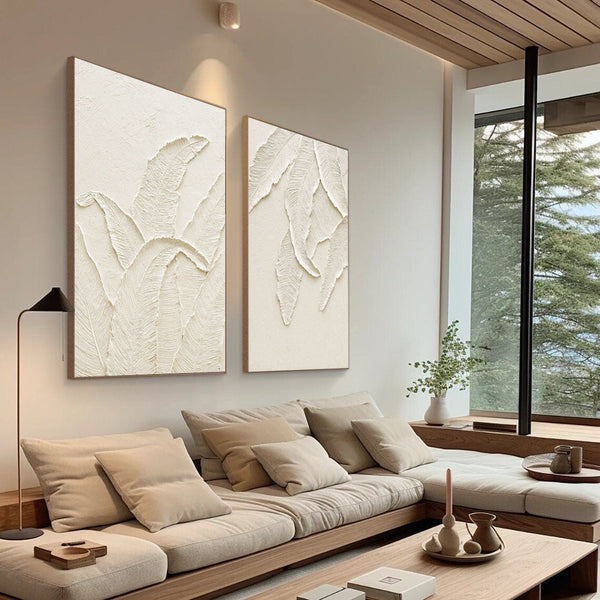 Textured Leaves SET OF 2