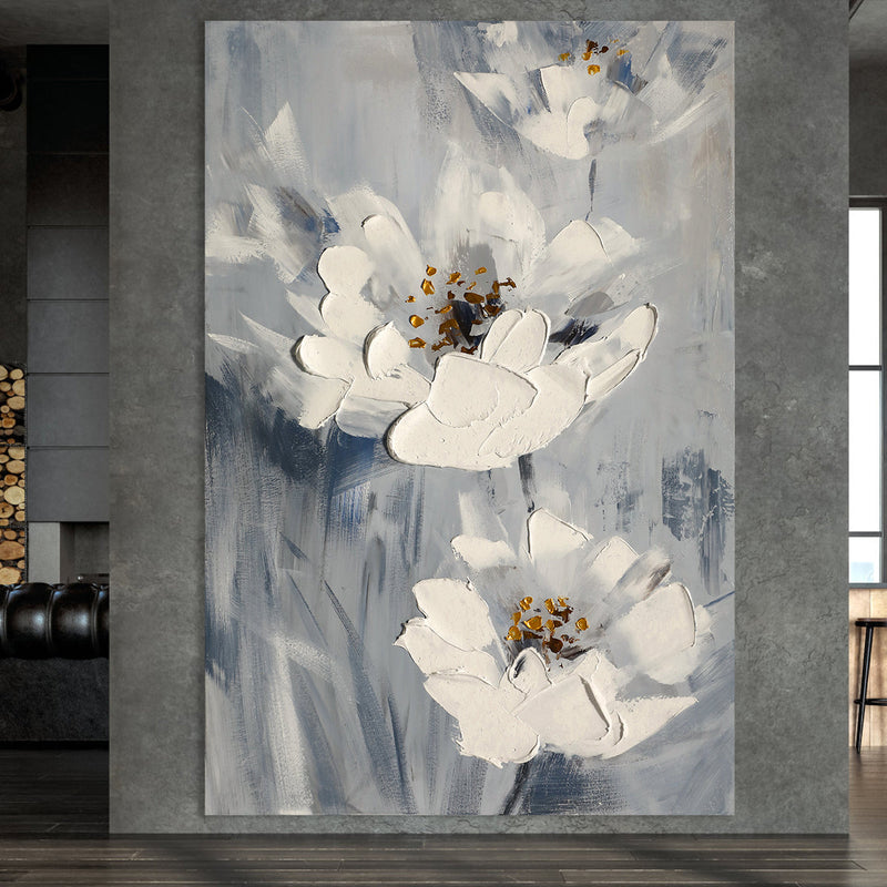 Blossoming Grace abstract textured
