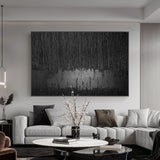 Black Minimalist Abstract Canvas Wall Art