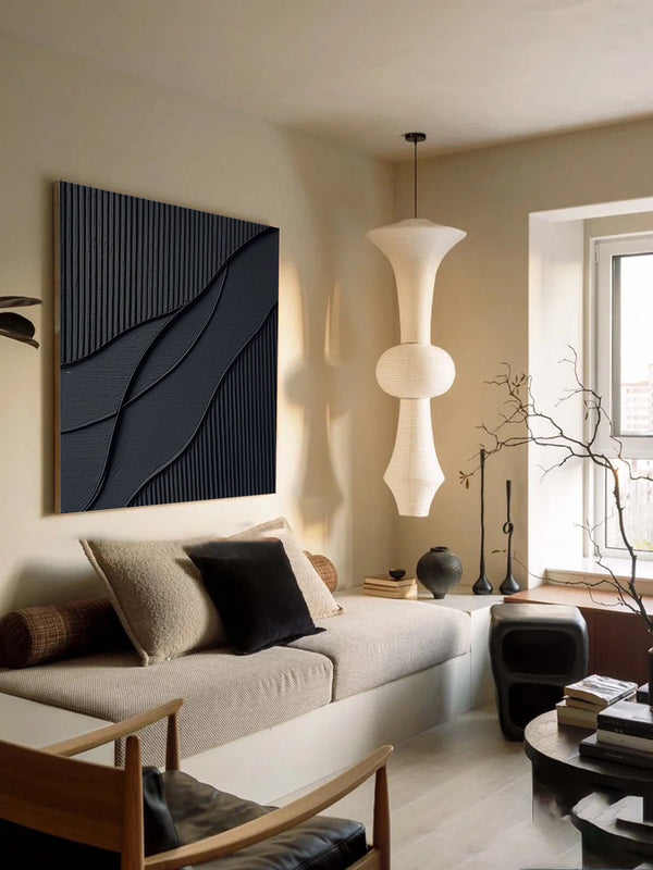Ripple in Shadow Abstract Painting