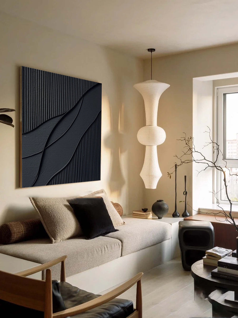 Ripple in Shadow Abstract Painting