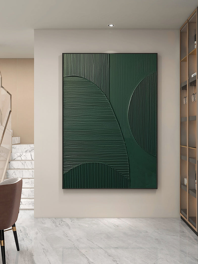 Blue & Green Abstract Painting #CXA 00906