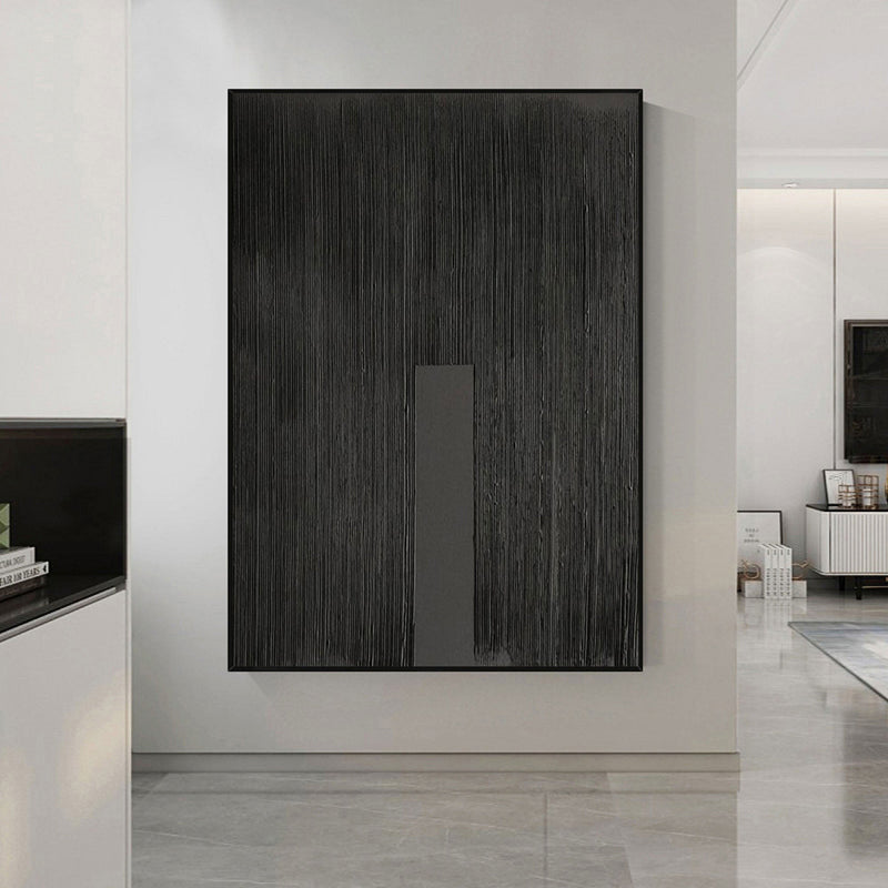 Black Minimalist Abstract Painting #AVG 00803