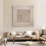 Beige & Brown Abstract Painting #CXA 023