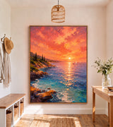 Custom Large Texture Painting on Canvas
