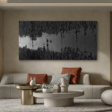 Black Minimalist Abstract Painting #AVG 00903