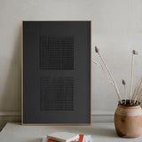 Black Minimalist Abstract Painting #AVG 00603