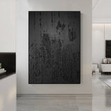 Black Minimalist Abstract Painting #AVG 00403