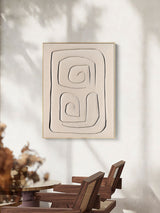 Beige & Brown Abstract Painting #CXA 018
