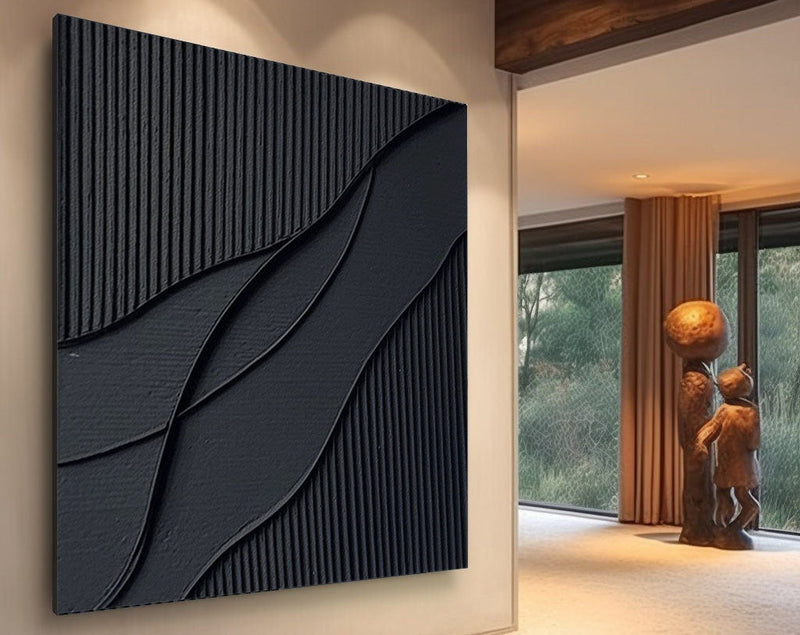 Ripple in Shadow Abstract Painting