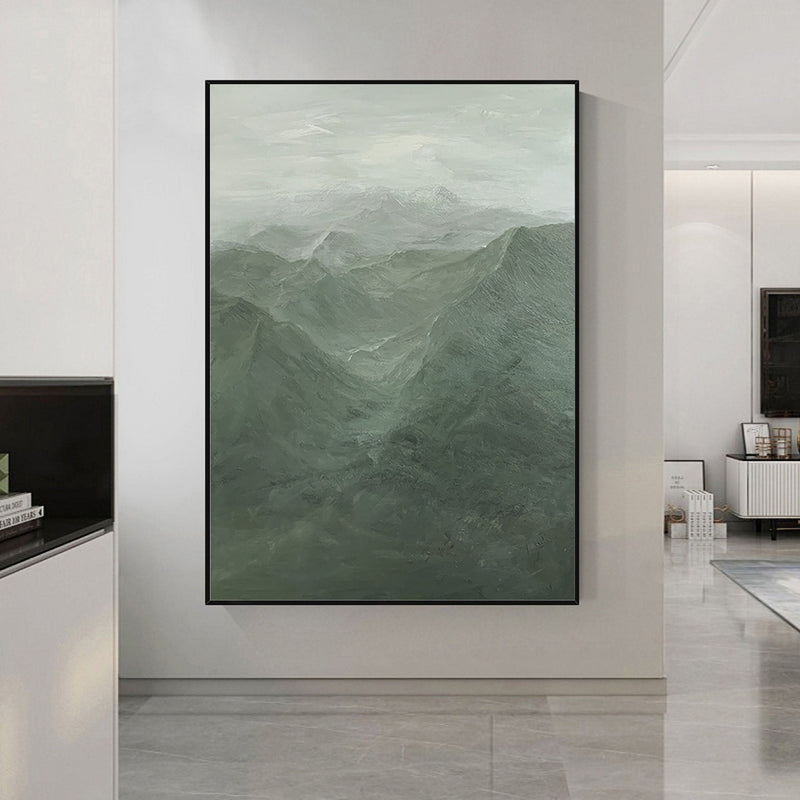 Blue & Green Abstract Painting #AVG 00104
