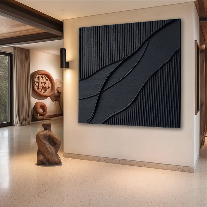 Ripple in Shadow Abstract Painting