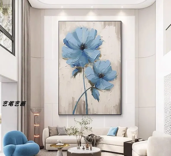 Custom Large Texture Painting on Canvas