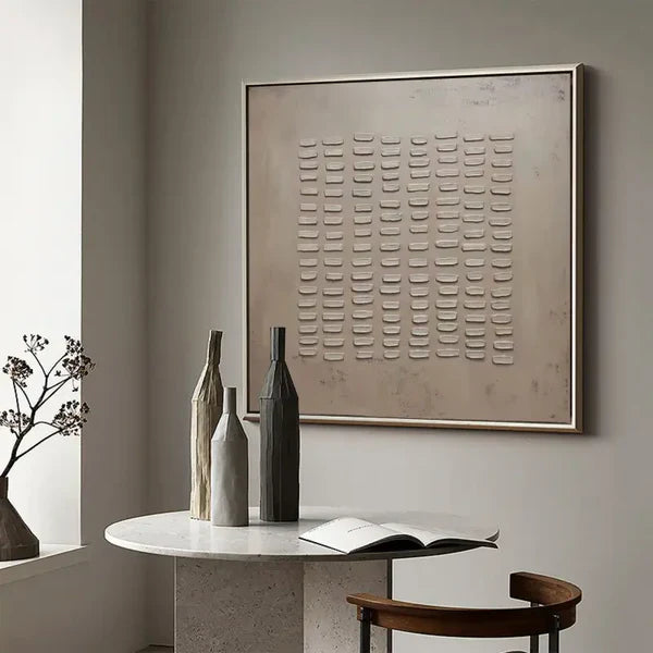 Rhythmic Tranquility Wabi Sabi Painting
