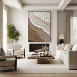 Earthy Textured Abstract Wall Art