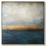 Abstract Ocean Waterscape Canvas Art