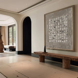 Beige & Brown Abstract Painting #art102121
