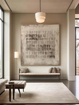 Beige & Brown Abstract Painting #art10212