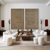 Beige & Brown Minimalist Painting Set Of 2 #art102120