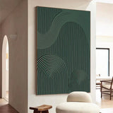 Blue & Green Minimalist Painting #art102124